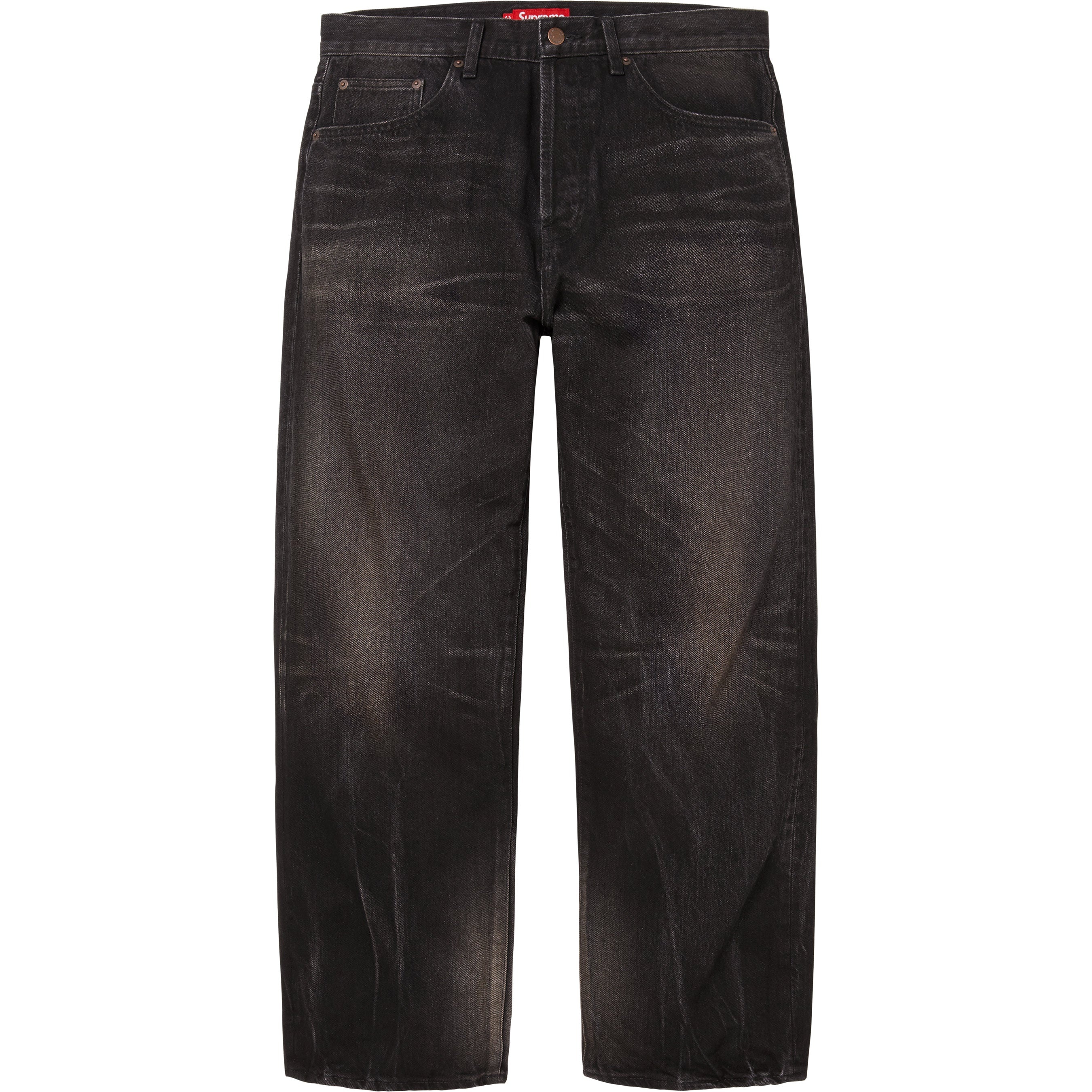 Distressed Loose Fit Selvedge Jean view 4